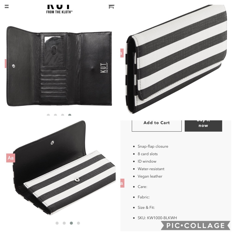 Kut from kloth wallet (vegan)